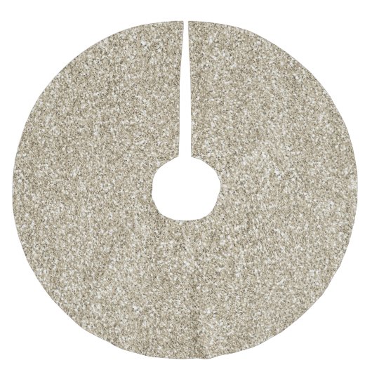 Champagne Gold Glitzy Glitter Kerstboom Rok (Voorkant)