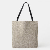 Champagne Gold Glitzy Glitter Tote Bag (Voorkant)