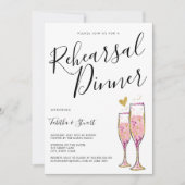 Champagne Gold Heart-repetitie Kaart (Voorkant)