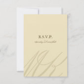 Champagne Gold Infinity Hand Clasp Wedding RSVP (Achterkant)
