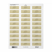 Champagne Gold Infinity Hand gesp Bruiloft Labels (Full Sheet)