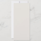 Champagne Gold Modern Minimalist Elegant Menu Kaar Kaart (Achterkant)