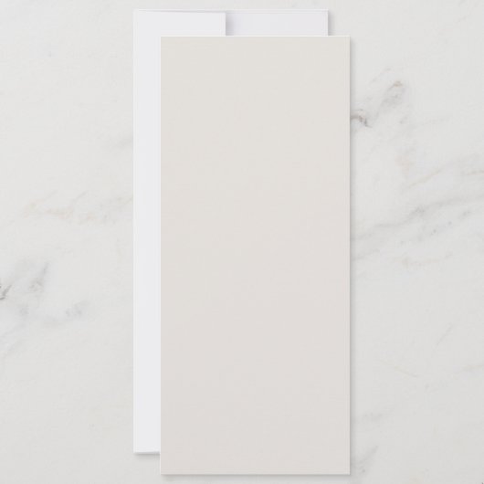 Champagne Gold Modern Minimalist Elegant Menu Kaar Kaart (Achterkant)