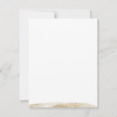 Champagne Gold mousserende penseelbriefkaart Notitiekaartje (Achterkant)