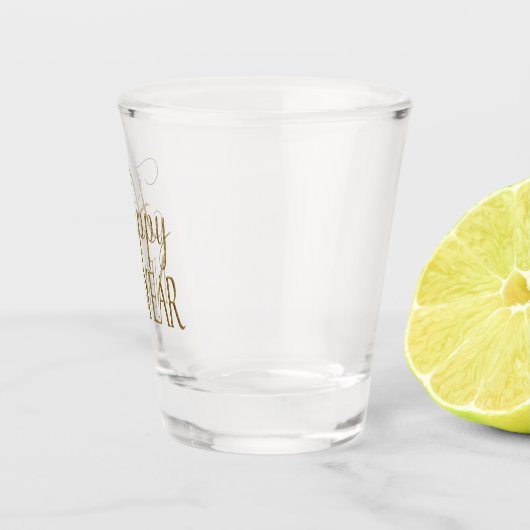 Champagne Gold Nieuwjaarsfeest Shot Glas (Rechts)