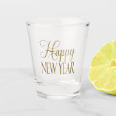 Champagne Gold Nieuwjaarsfeest Shot Glas (Voorkant)