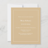 Champagne gold photo birthday invitation (Achterkant)
