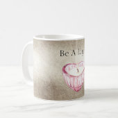 Champagne Gold Pink Heart Candle Be A Light Koffiemok (Voorkant links)