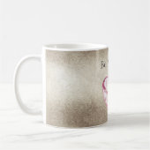 Champagne Gold Pink Heart Candle Be A Light Koffiemok (Links)