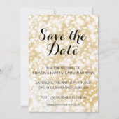 Champagne Gold Save the Date (Voorkant)