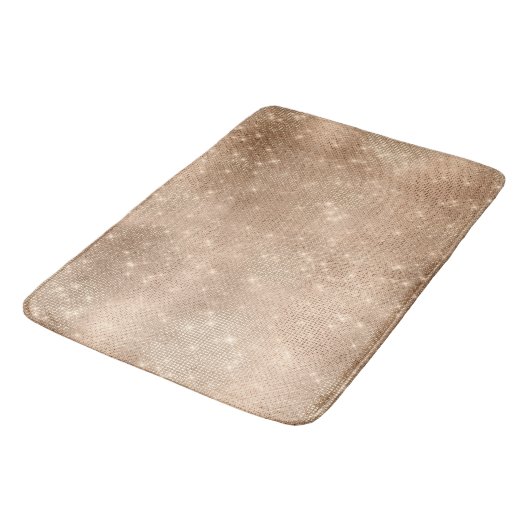 Champagne Gold Sparkle Badmat (Gekanteld)