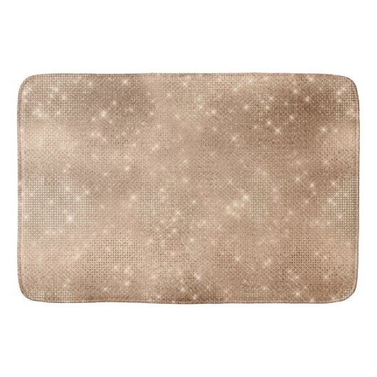 Champagne Gold Sparkle Badmat (Voorkant)