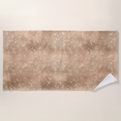 Champagne Gold Sparkle Strandlaken (Voorkant)