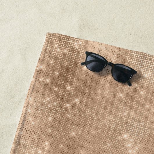 Champagne Gold Sparkle Strandlaken (In situ)