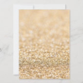 Champagne Gold sparkles Sweet 16 elegant script Kaart (Achterkant)