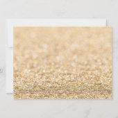 Champagne Gold sparkles Sweet 16 elegant script Kaart (Achterkant)