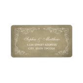  Champagne Gold Vineyard Weddenschap Etiket (Voorkant)