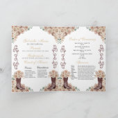 Champagne Gold Western Charro Quinceañera Programm (Binnen)