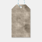 Champagne Gold White Glitzy Glitter Cadeaulabel (Achterkant)