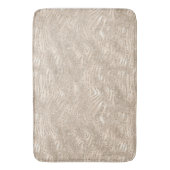 Champagne Gold White Glitzy Glitter Zebra Print Badmat (Voorkant Verticaal)