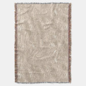 Champagne Gold White Glitzy Glitter Zebra Print Deken (Voorkant Verticaal)