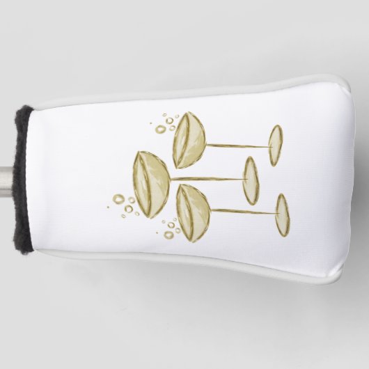 Champagne  golfheadcover (Voorkant)