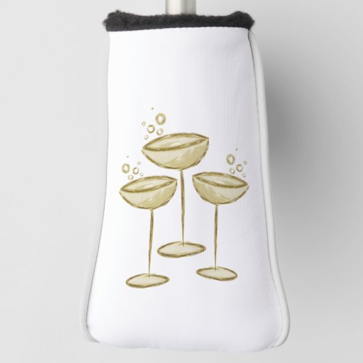 Champagne golfheadcover (Draai 90)