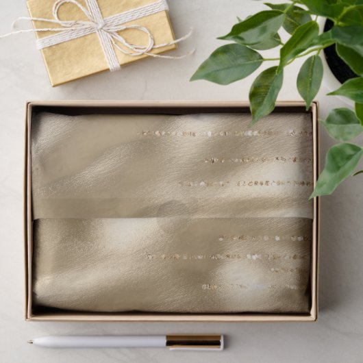 Champagne Goud Glam Sparkle Strings Bruiloft Tissuepapier (Geschenk)