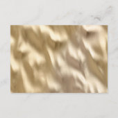 Champagne Goud Rode Crème Rozen Bruiloft Informatiekaartje (Achterkant)