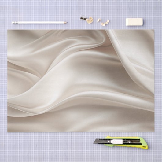  Champagne Goud Romantische Faux Satin Tissuepapier (Craft)