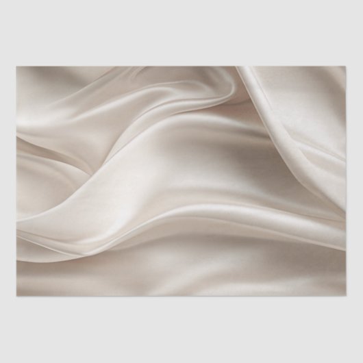  Champagne Goud Romantische Faux Satin Tissuepapier (Voorkant)