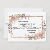 Champagne Goud Wil je mijn getuige zijn Kaart (Achterkant)