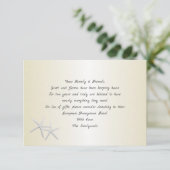 Champagne Goud Zeester Wensput Kaarten (Staand voorkant)