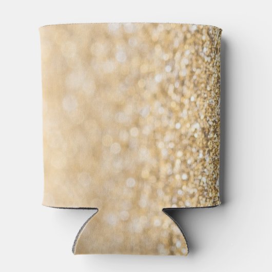 Champagne goudbollen monogram blikjeskoeler (Achterkant)