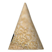 Champagne goudbollen monogram feesthoedjes (Rechts)