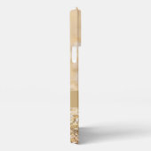 Champagne goudbollen monogram iPhone hoesje (Rechterkant)