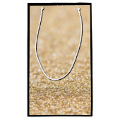 Champagne goudbollen monogram klein cadeauzakje (Achterkant)