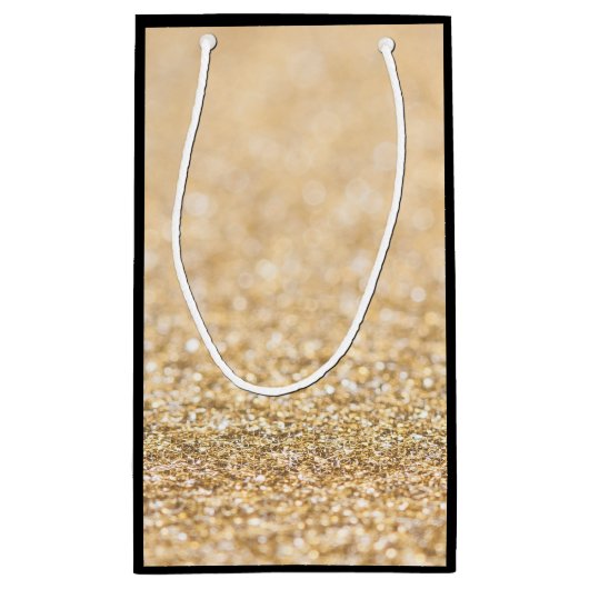 Champagne goudbollen monogram klein cadeauzakje (Achterkant)