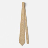 Champagne Gouden Barokke Medaillon Stropdas (Voorkant)