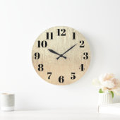 Champagne Gouden Glam Textuur Grote Klok (Huis)