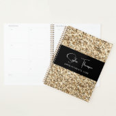 Champagne gouden glitter 2024 planner (Display)
