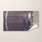 Champagne Gouden Glitter Drip Rustieke Glam Chic Bad Handdoek (Handdoek)