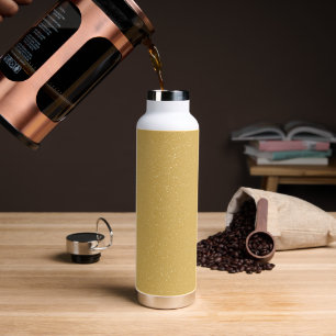 Champagne Gouden Glitter Geïsoleerde Waterfles