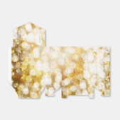 Champagne Gouden Glitterende Lichtjes Bruiloft Fav Bedankdoosjes (Uitgevouwen)