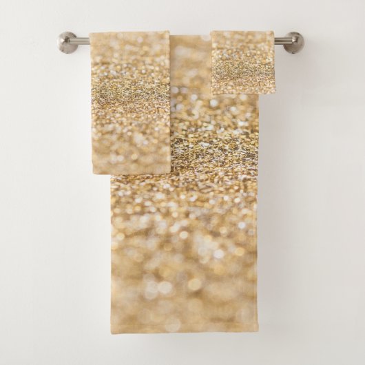 Champagne gouden glitters glinstert bad handdoek (Insitu)