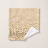 Champagne gouden glitters glinstert bad handdoek (Wasdoekje)