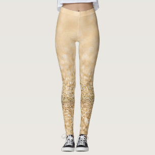 Champagne gouden licht nepschittering glinstering leggings