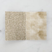 Champagne gouden luipaard print kaart (Binnen)