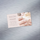 champagne gouden nagels mode beauty SPA nagelsalon Visitekaartje Magneet (Voorbeeld)