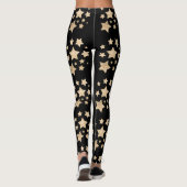 Champagne gouden pleisters leggings (Achterkant)
